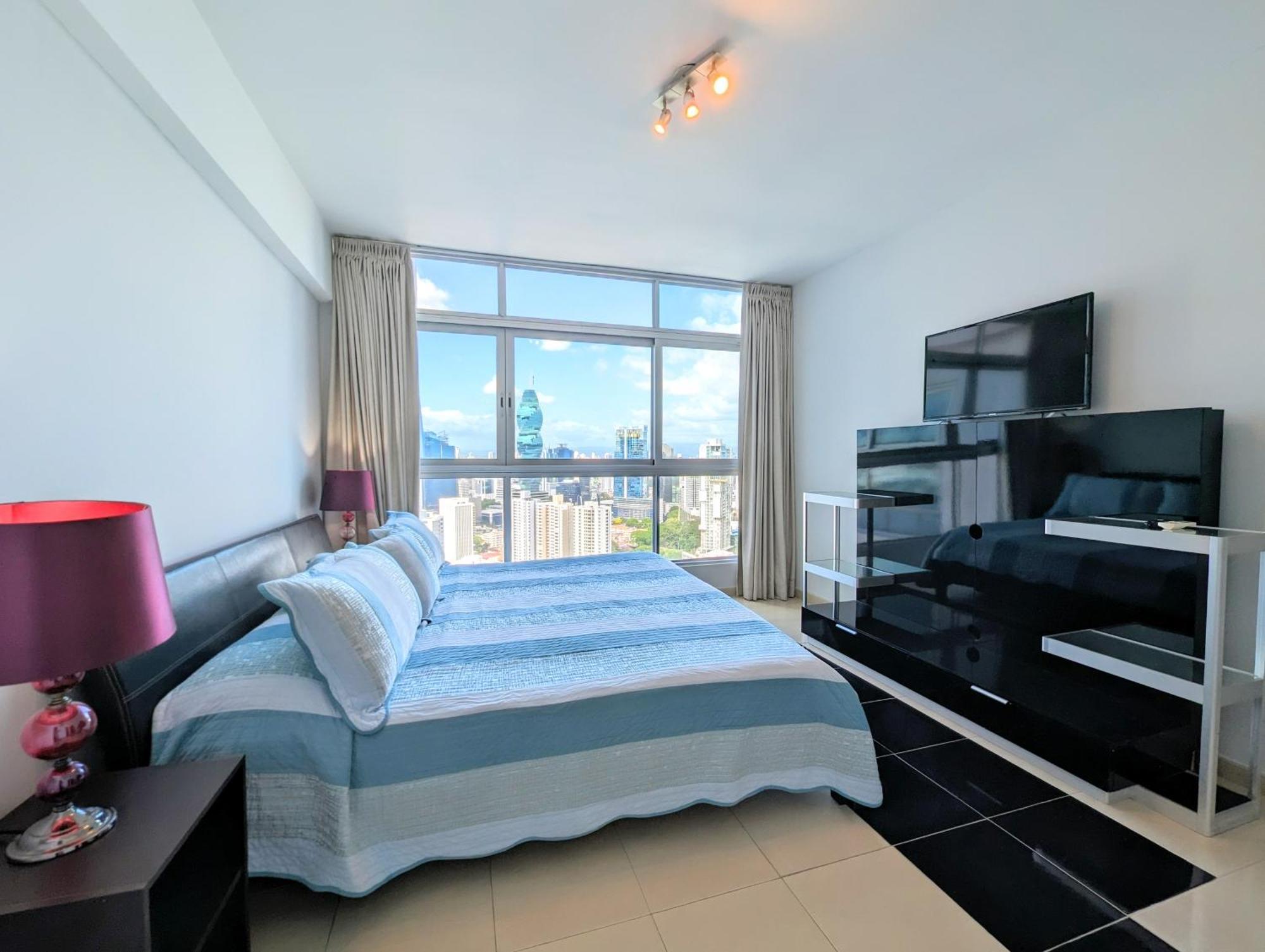 Yc 3602 L Apartamento 2Br En Av Balboa Panamaváros Kültér fotó
