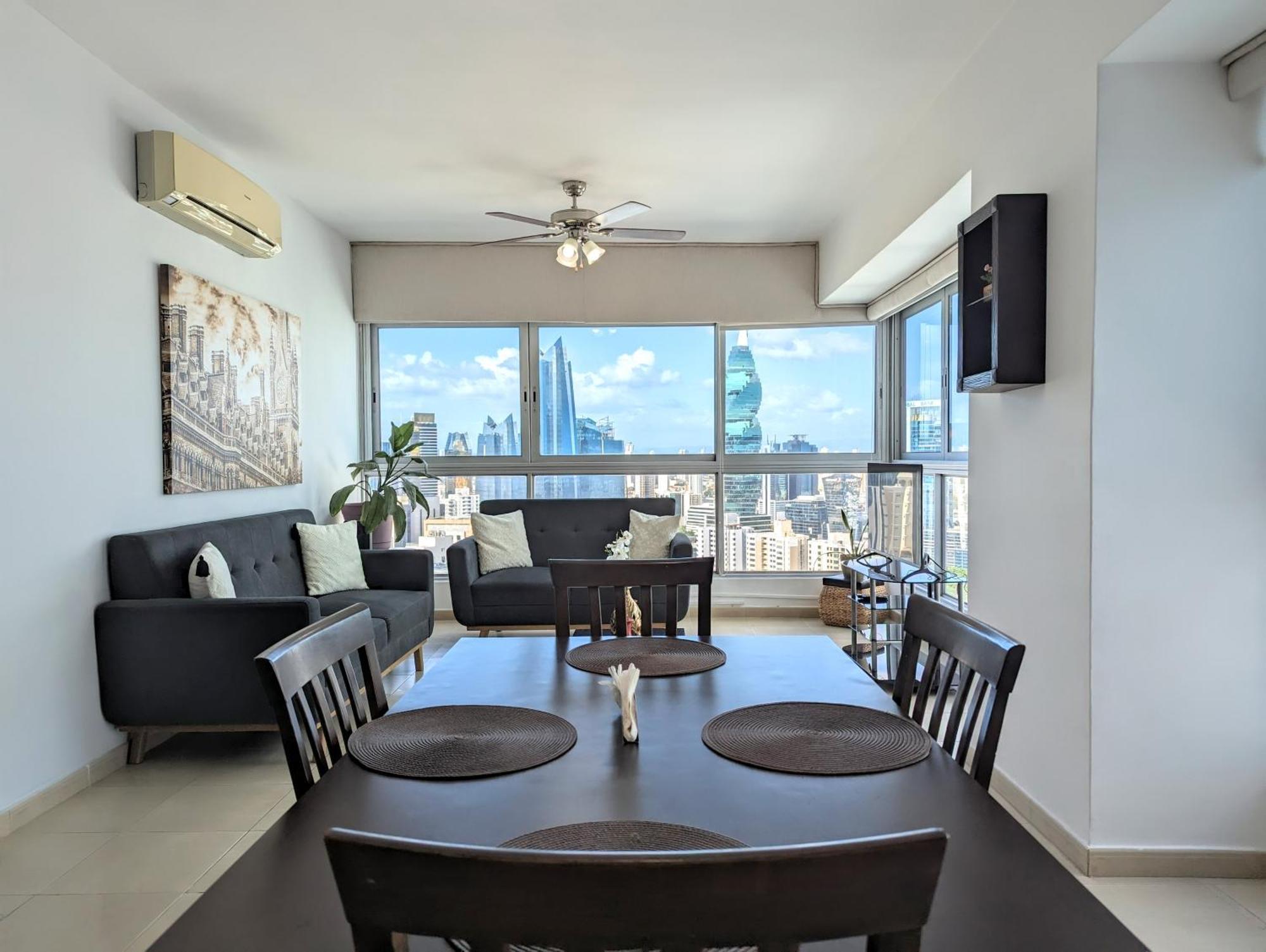 Yc 3602 L Apartamento 2Br En Av Balboa Panamaváros Kültér fotó